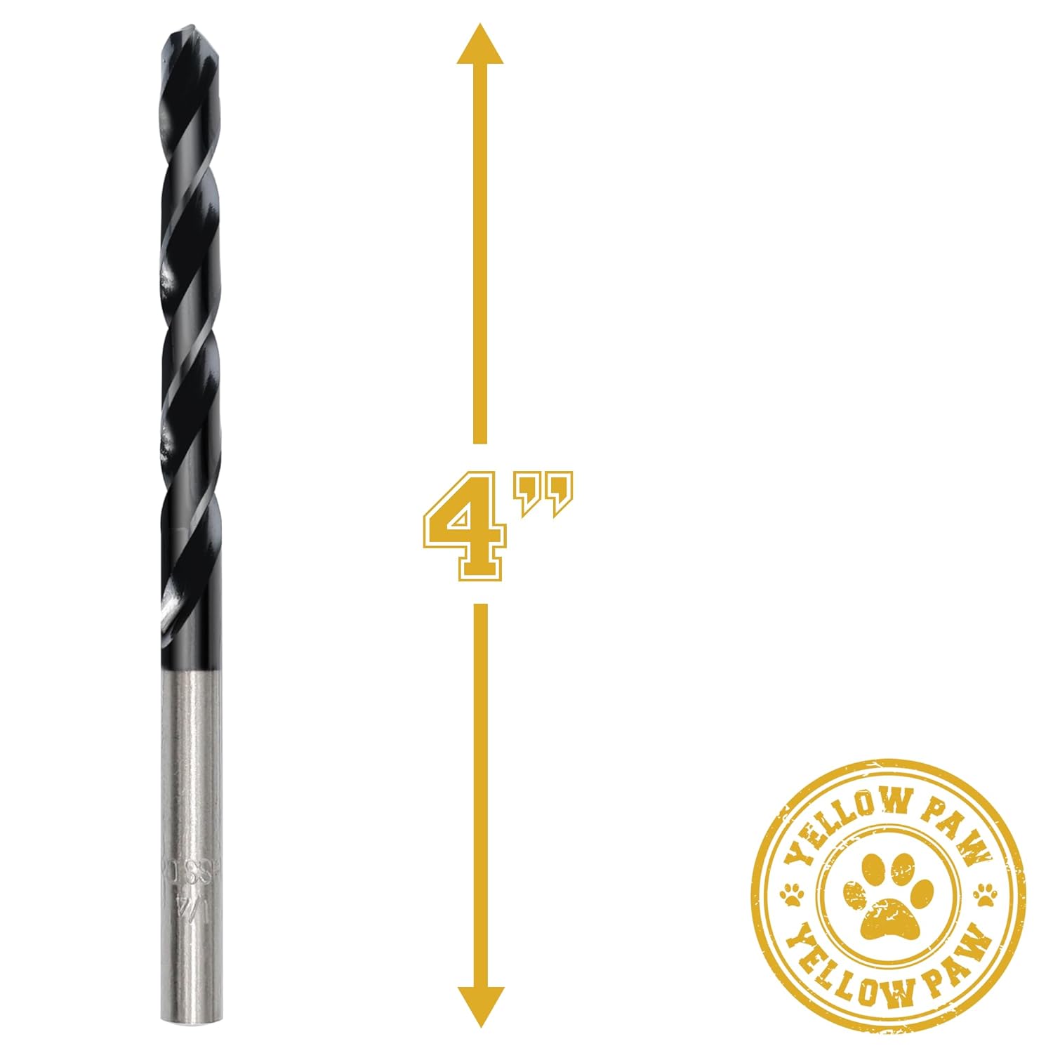 1/4 Inch Drill Bit (3 Pack) Industrial Grade M35 Cobalt Titanium Aluminum Nitrite - 1/4" Diameter & Total Length of 4" with Working Length of 2-3/4" Easily Drill Into Metal, Steel, & Aluminum